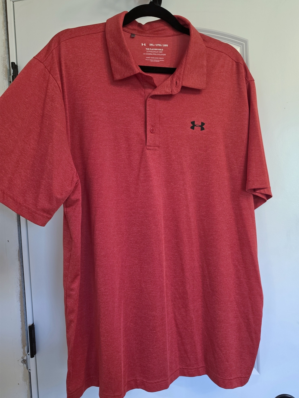 Under Armour Men’s Red Playoff Polo - Performance Short Sleeve Shirt